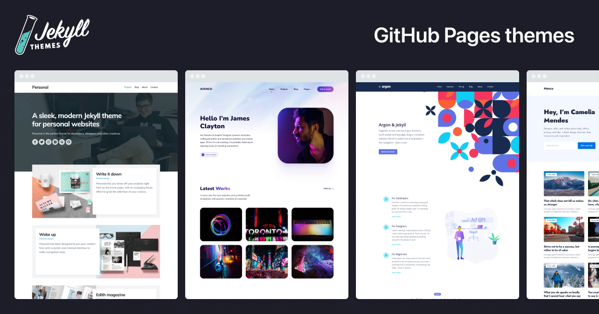 GitHub Pages Themes Jekyll Themes