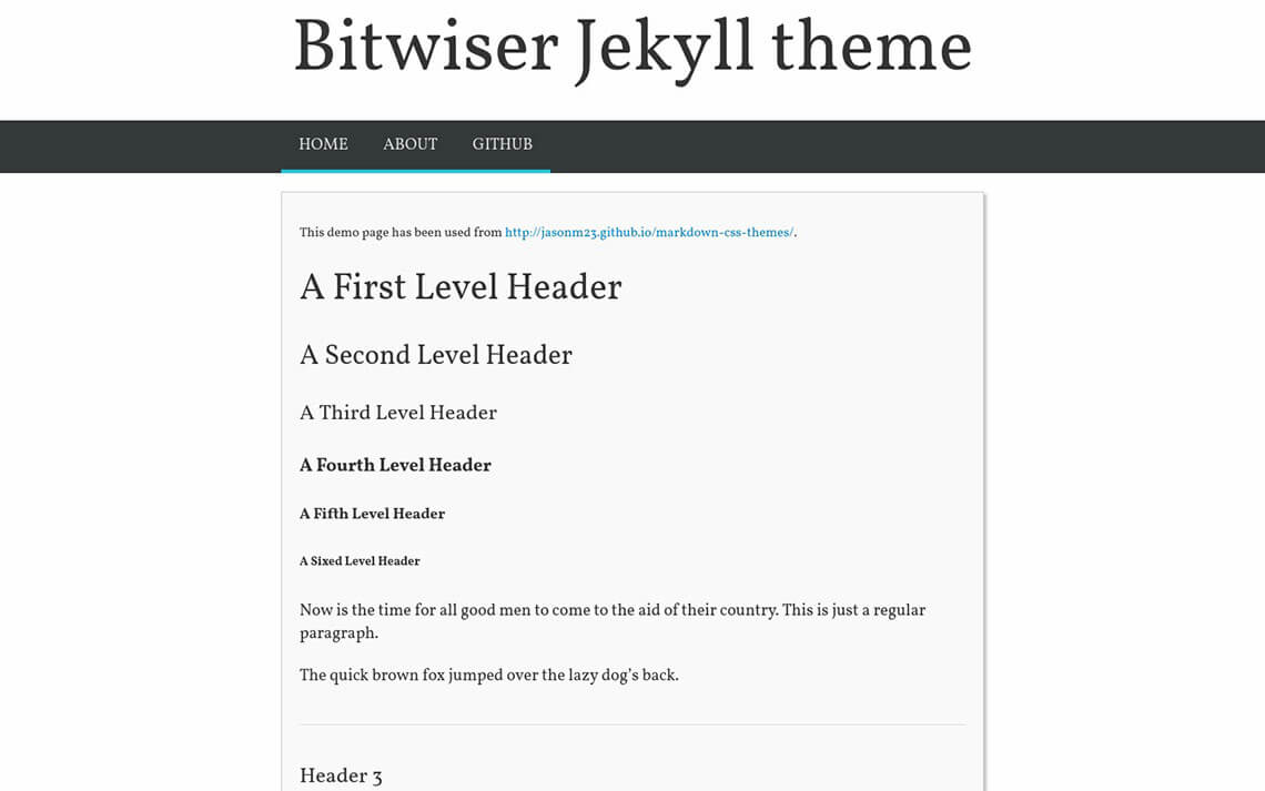 Bitwiser Jekyll Theme